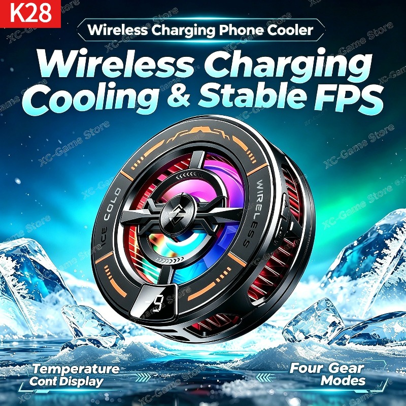 Gaming Accessories For Android - K28 Pendingin Ponsel Semikonduktor Magnetik dengan