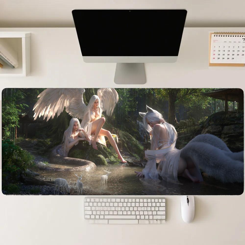 Gaming Accessories For Pc Setup - Alas Gaming Forest Girl, Alas Mouse