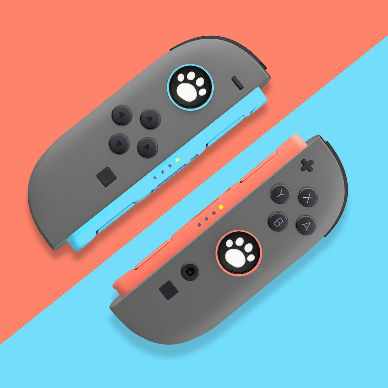 Gaming Kit Accessories Nintendo Switch - 2 Buah Topi Penutup Pegangan Silikon