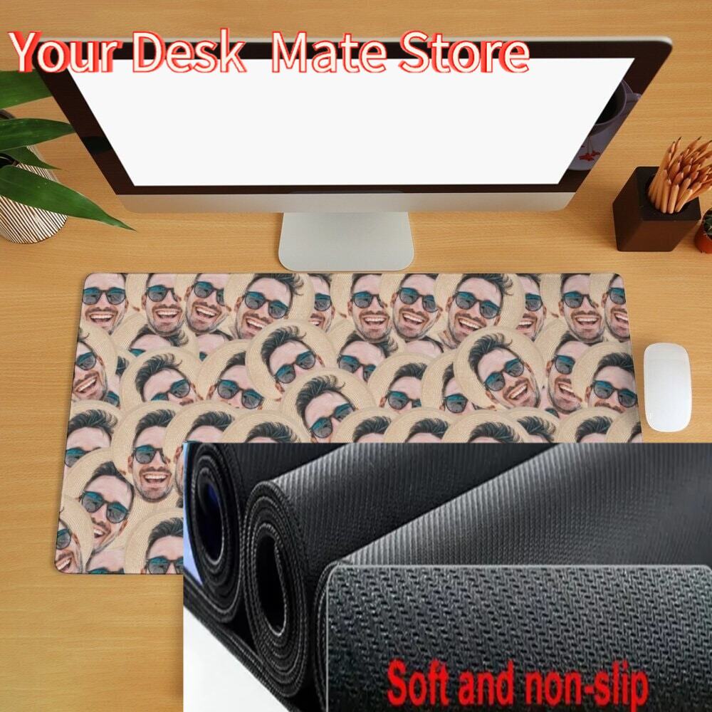Gaming Accessories Photo - Alas Meja Kustom Gambar Wajah Unik,