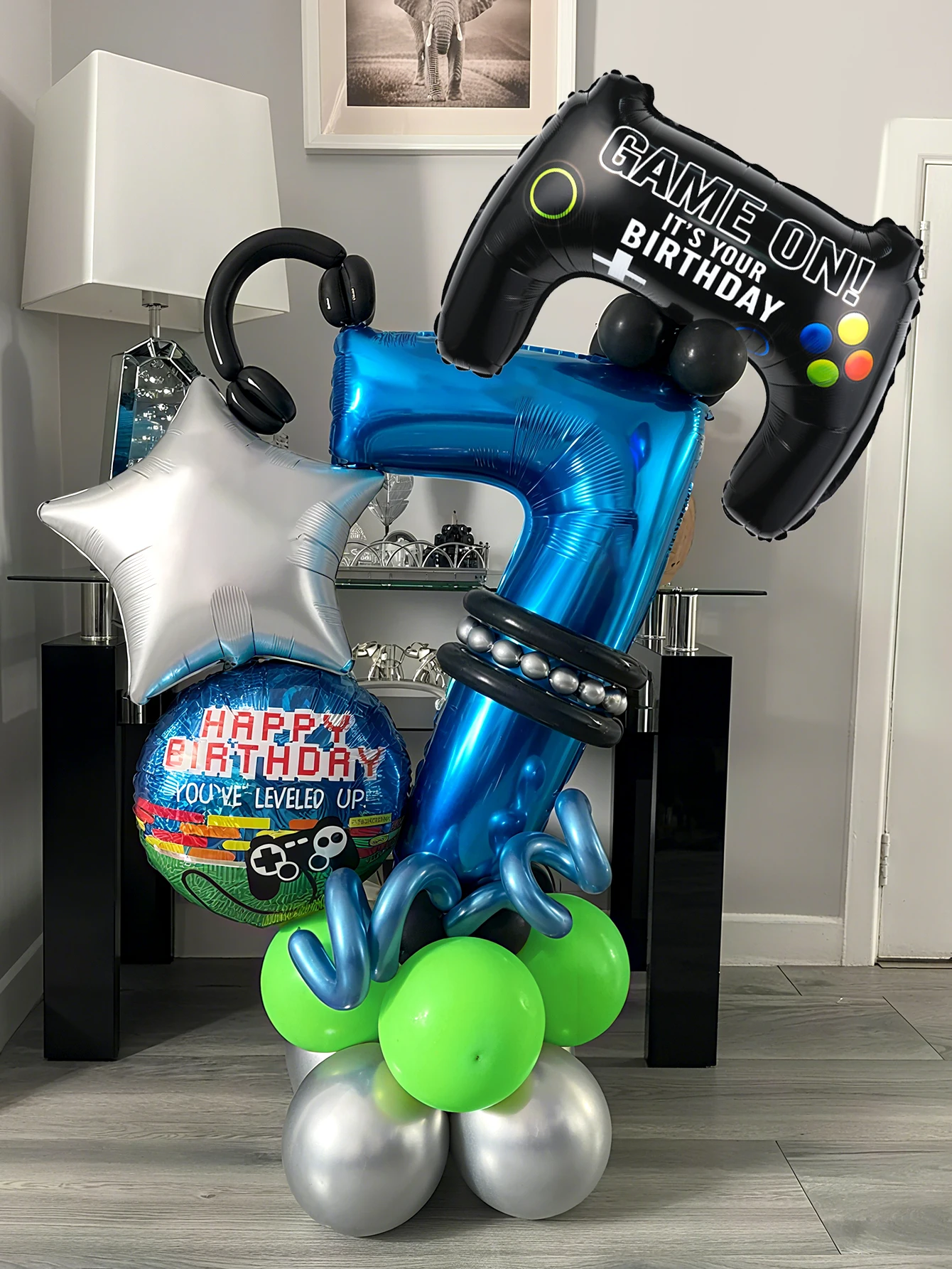 Gaming Accessories Boys - 32PCS Perlengkapan Balon Tema Game Ulang