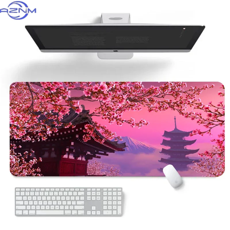 Gaming Accessories For Pc Setup - Alas Mouse XXL Motif Bunga Sakura