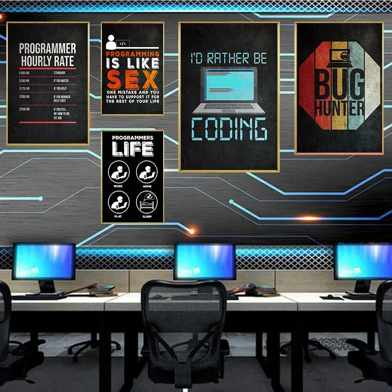 Gaming Accessories Boys - Poster kode Hacker Zone game, kutipan