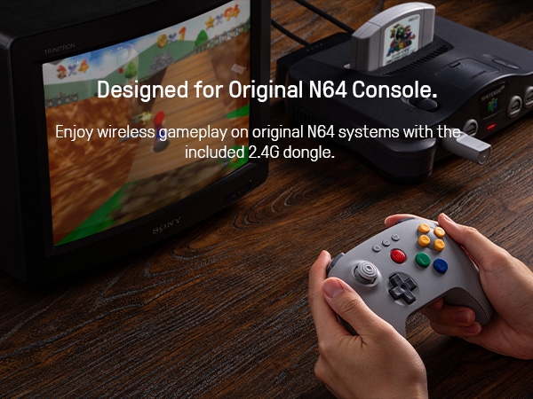 8BitDo N64 2.4G Pengontrol Gam - Gaming Accessories For Android ulasan dan harga