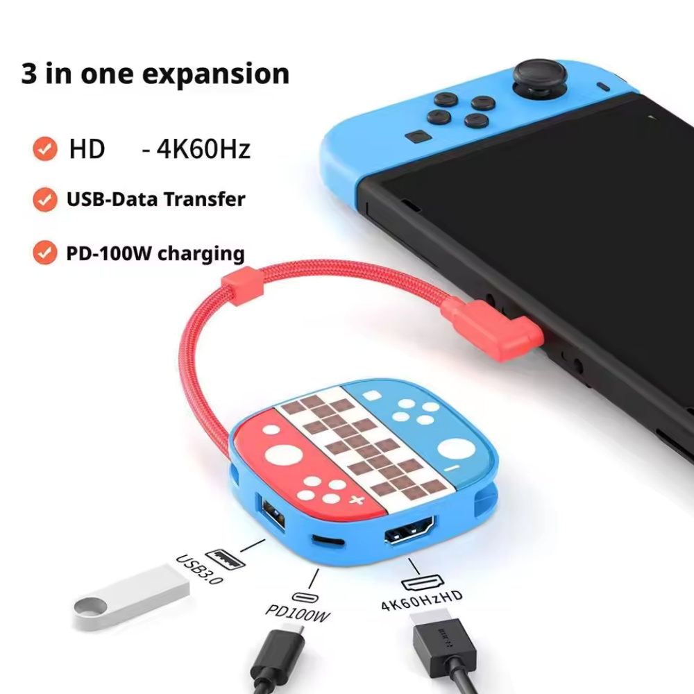 Docking Station Switch2 Tipe C - Gaming Kit Accessories Nintendo Switch ulasan dan harga