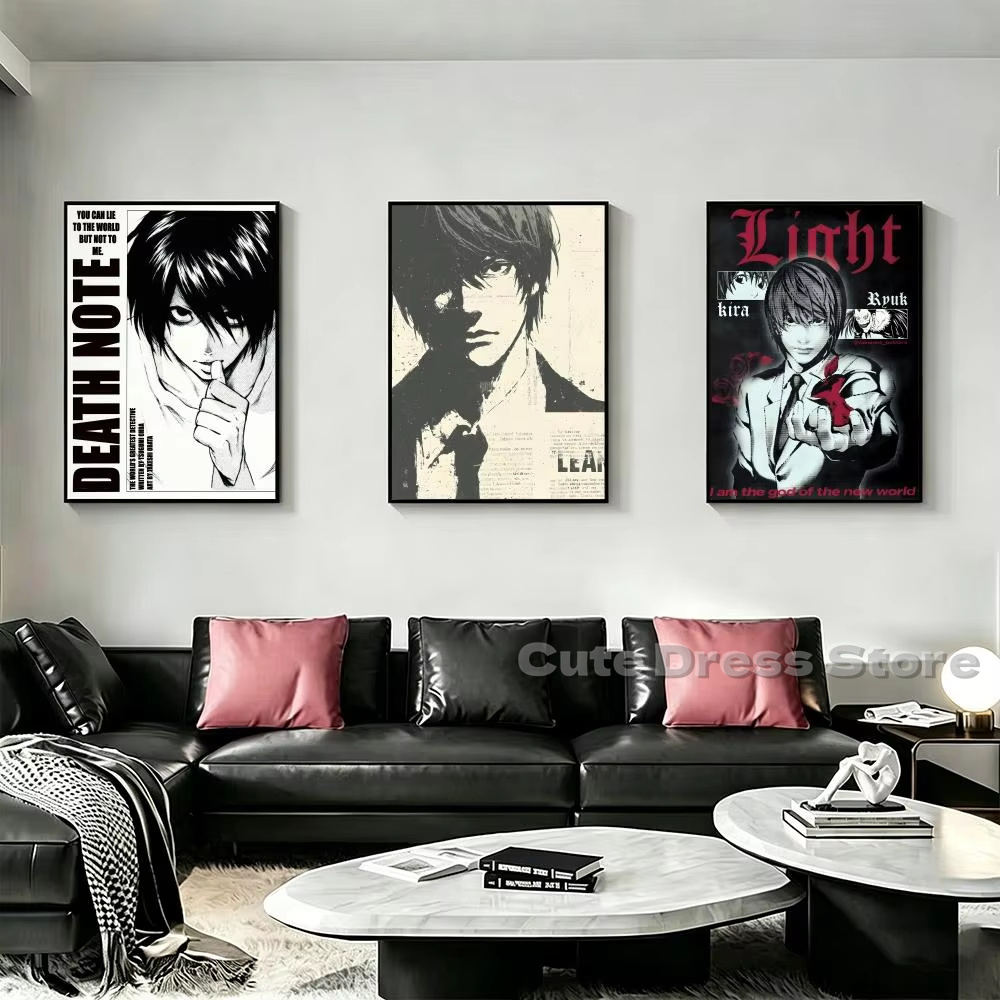 Lukisan Kanvas Death Note Tanp - Gaming Accessories For Bedroom ulasan dan harga